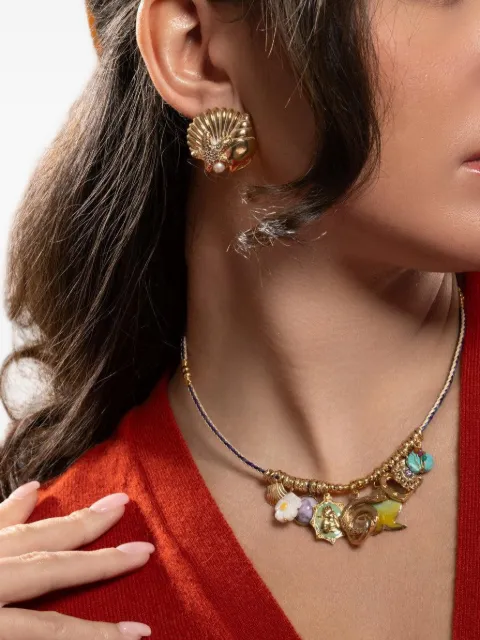 Gas Bijoux Mareva pearl-embellished earrings Gold AMAREVAO