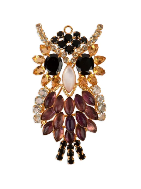 Bounkit Jewelry Anya owl brooch Gold PNOW1
