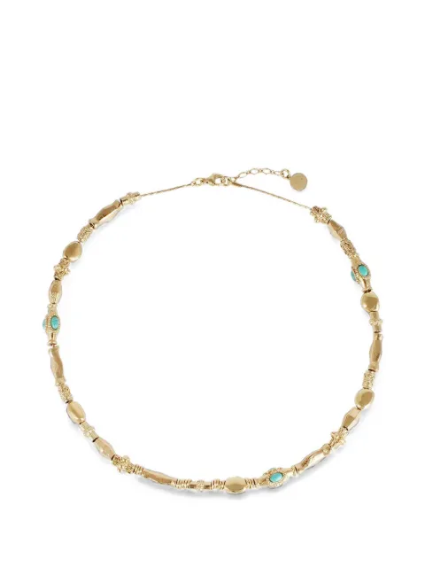 Gas Bijoux Kali turquoise beaded necklaces Gold CKALIOC