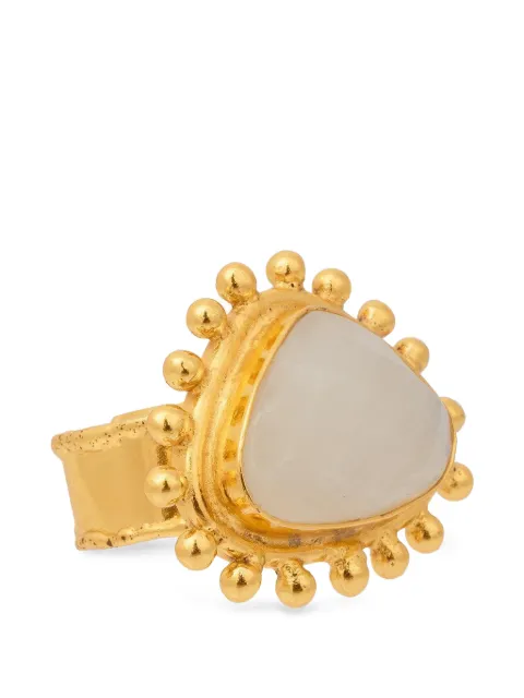 Sylvia Toledano Dot moonstone ring White R116B
