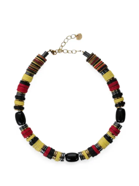 Hijas de Puka Japiur African beaded necklace Black JP02314