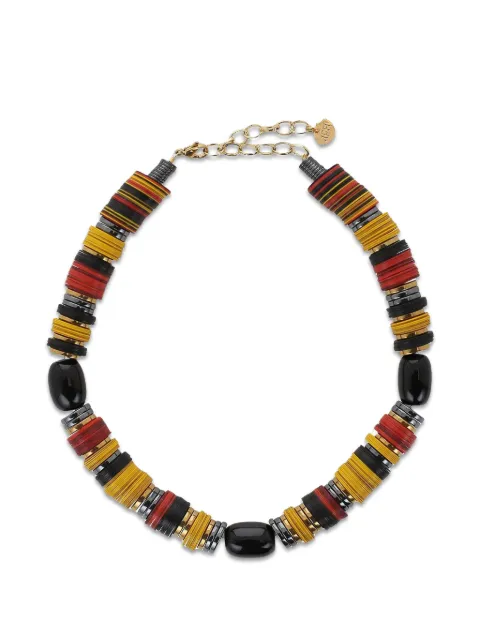 Hijas de Puka rondelle-bead necklace Yellow JP03514