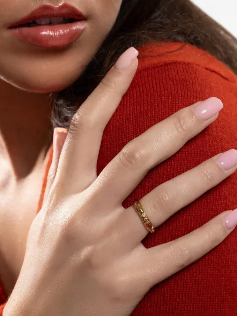 Gas Bijoux Bambini crystal-embellished ring Gold GBAMBINIOSPINK