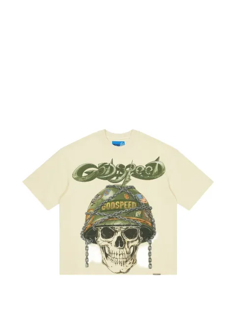 GODSPEED Badges of Honor II graphic-print T-shirt Neutrals GS477