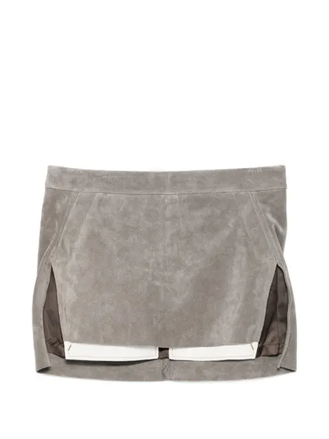 Rick Owens fog cut-off mini skirt Grey RP02F5374LCS