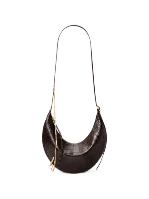 Tory Burch Pierced croc-embossed crossbody bag Brown 183365