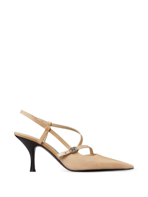 Tory Burch Double T buckle pumps Neutrals 179721