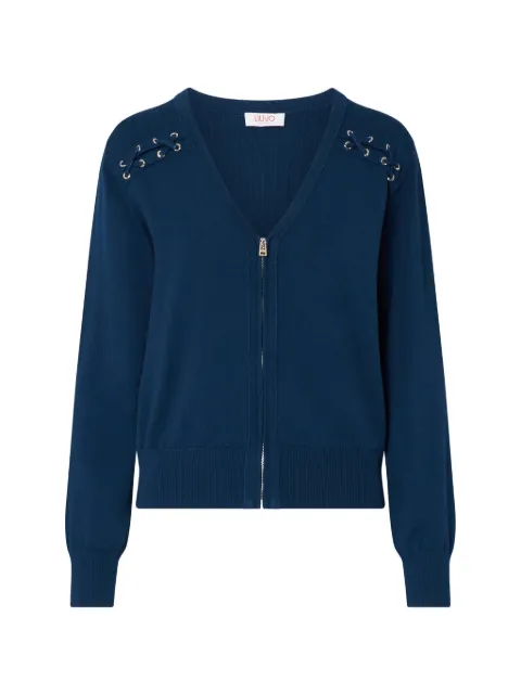 LIU JO cardigan with laces Blue TF6083MS63LX0778