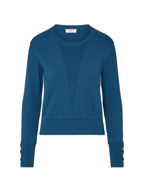 LIU JO sweater with laces Blue TF6080MS63LX0778
