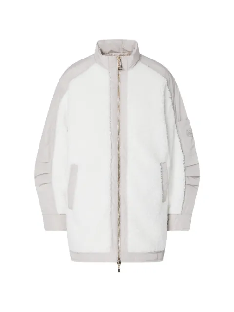 LIU JO oversized teddy bomber jacket White TF6015E0912D3023