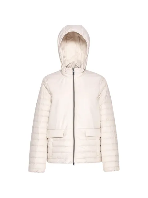 Geox Myluse quilted hooded jacket Neutrals W6525FT3152F1723