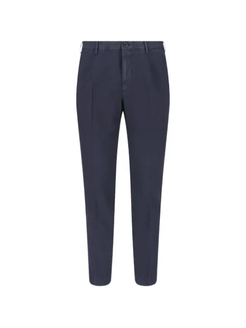 Incotex pleated tapered trousers Blue ZM541W4539D