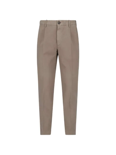 Incotex pleated straight-leg trousers Neutrals ZM541W4539D