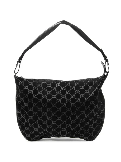 Gucci Pre-Owned GG canvas shoulder bag Black 0011206