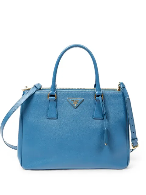 Prada Pre-Owned medium Galleria double-zip shoulder bag Blue 1BA274