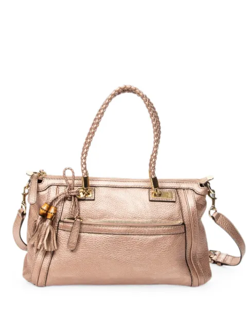 Gucci Pre-Owned Bella braided-handle tote bag Pink 282300