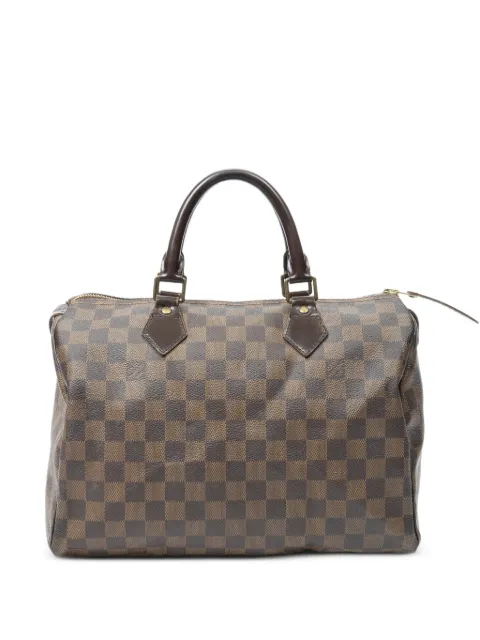 Louis Vuitton Pre-Owned Damier Ebène Speedy 30 holdall bag Brown DU2018