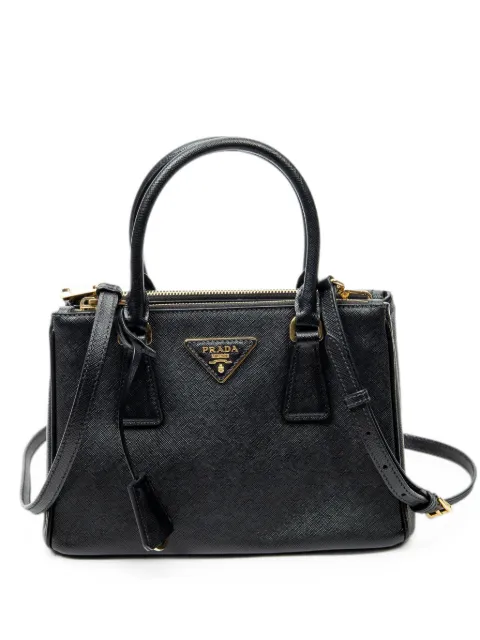 Prada Pre-Owned small Galleria double-zip tote bag Black 7B