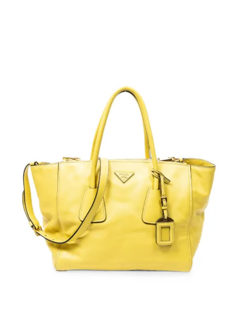 Prada Pre-Owned Twin Pocket tote bag Yellow BN2764564