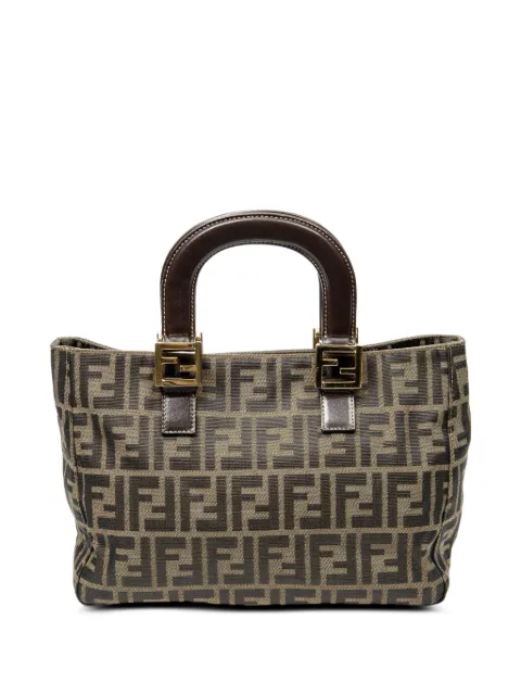 Fendi Pre-Owned small Zucca-pattern tote bag Brown 2770263207