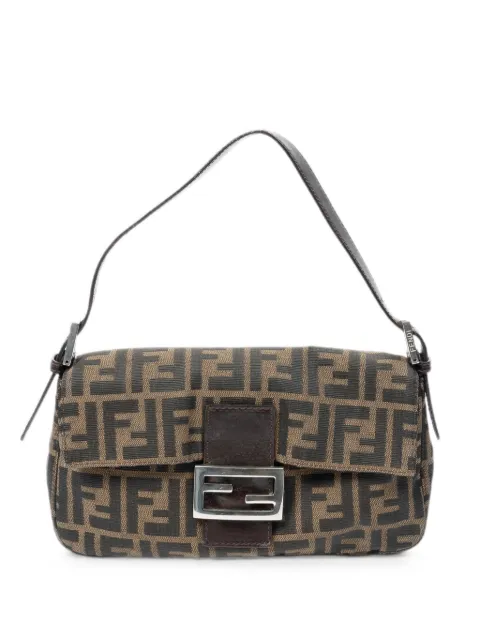 Fendi Pre-Owned Zucca Baguette shoulder bag Brown 137726424099