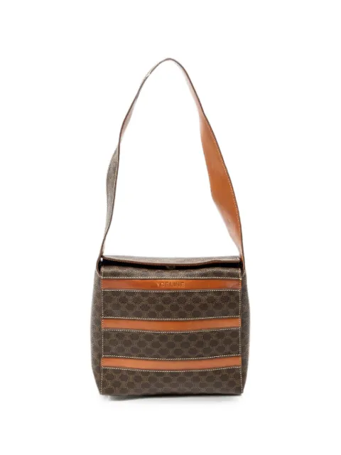 Celine Pre-Owned Macadam fold-over shoulder bag Brown MC97