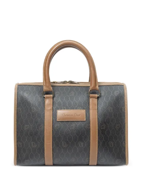 Christian Dior Pre-Owned Honeycomb Boston tote bag Black NONE