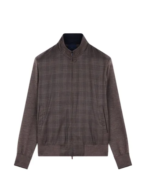 Paul & Shark checked wool lightweight jacket Brown 15311245365
