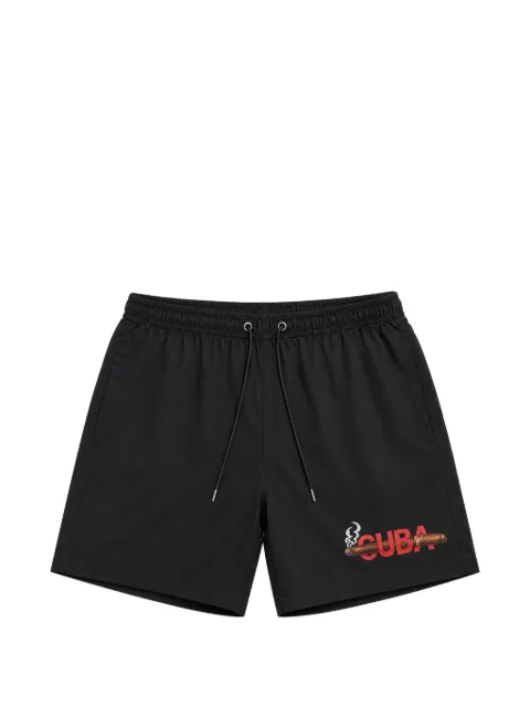 Melt graphic-print drawstring swim shorts Black MSRTSHO5018