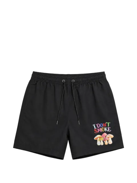 Melt mushroom-print drawstring swim shorts Black MSRTSHO5019