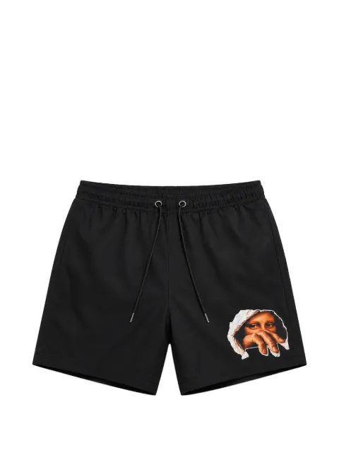 Melt graphic-print drawstring swim shorts Black MSRTSHO5017