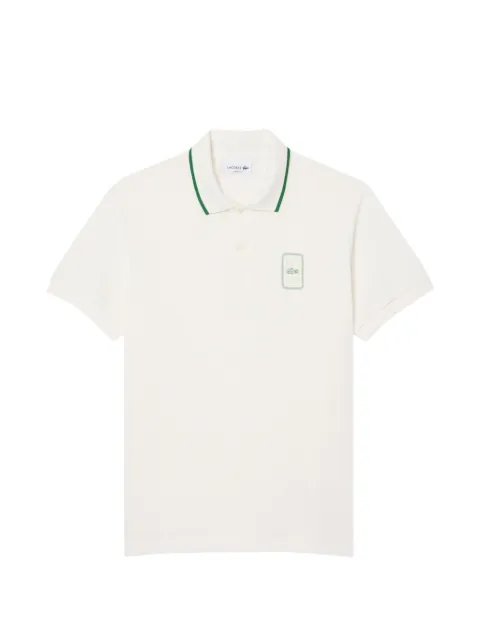 Lacoste classic-fit printed piqué polo White PH8088
