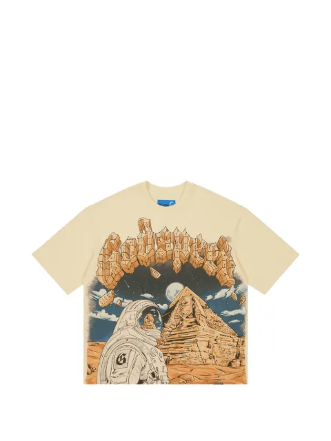 GODSPEED Sphinx Guardian graphic-print T-shirt Neutrals GSGTNGBONESS26