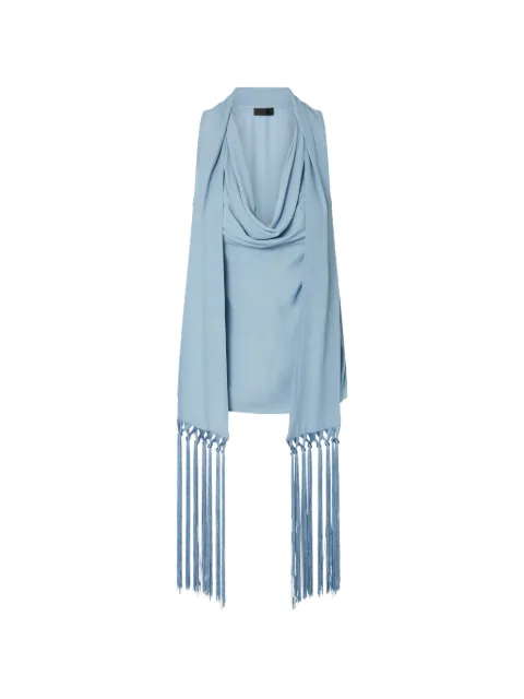LIU JO top with scarf Blue CF6206T2578X0805