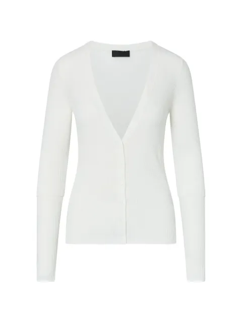 LIU JO pure wool cardigan White CF6027MA77Q10701