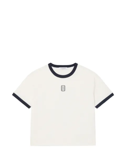 Lacoste embroidered badge jersey T-shirt White TF8124