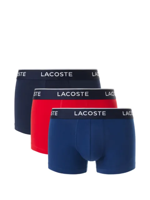 Lacoste logo-waistband boxers (set of three) Blue 5H1300