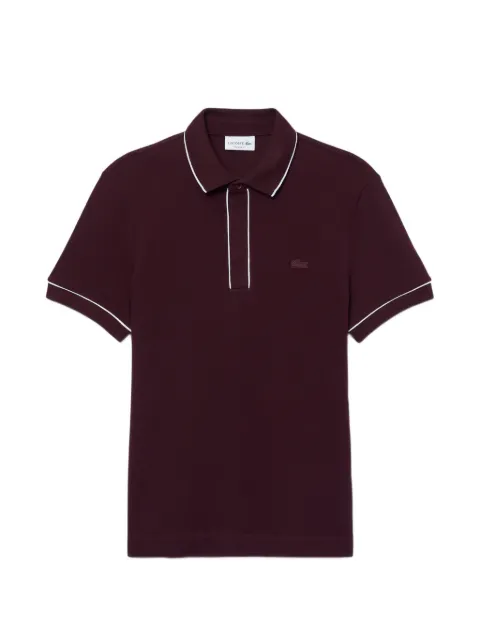 Lacoste Paris piped-trim piqué polo shirt Red PH8184