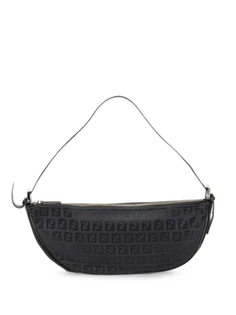 Fendi Pre-Owned Zucca Boat shoulder bag Black 22888BR144028