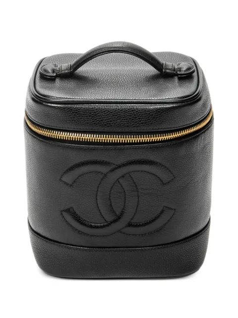 CHANEL Pre-Owned Timeless leather make up bag Black 4204324