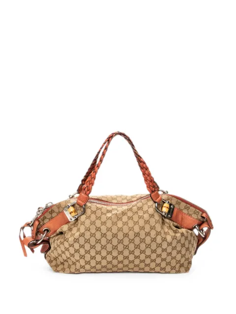 Gucci Pre-Owned Bamboo Bar Boston tote bag Neutrals 232959213048