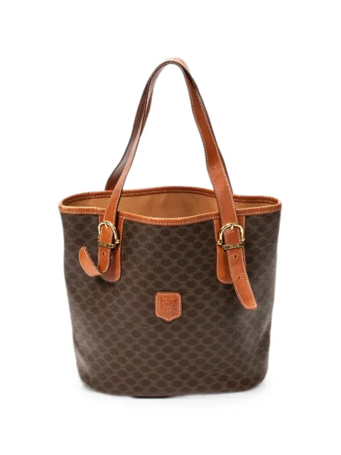 Celine Pre-Owned Macadam bucket bag Brown MC972
