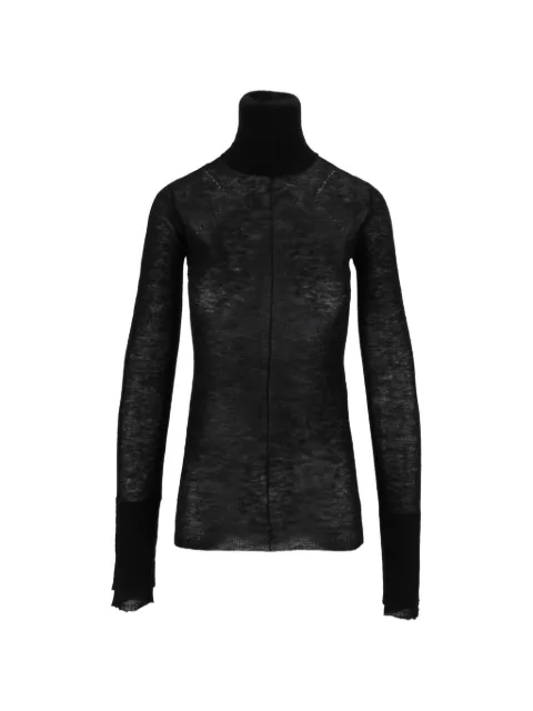 Elisabetta Franchi wool jumper with ribbing Black MK04W66E2