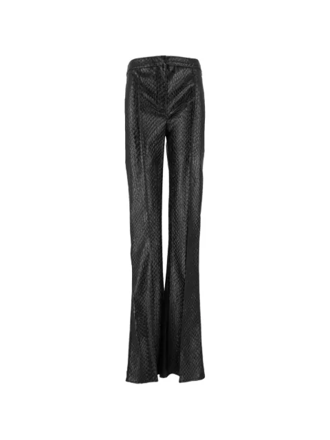 Elisabetta Franchi trousers with fish scale-pattern Black PA22567E2