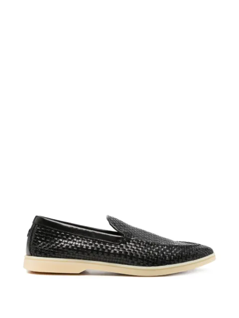 Henderson Baracco leather loafers Black TANGERI0