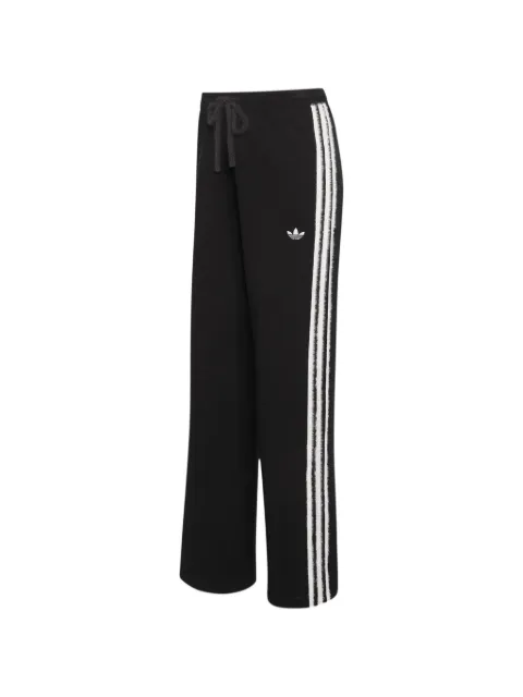adidas Firebird logo-embroidered side-stripe track pants Black KS9363
