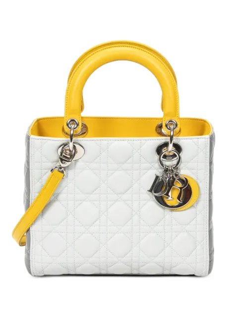 Christian Dior Pre-Owned Lady Dior tote bag White 16BO0115