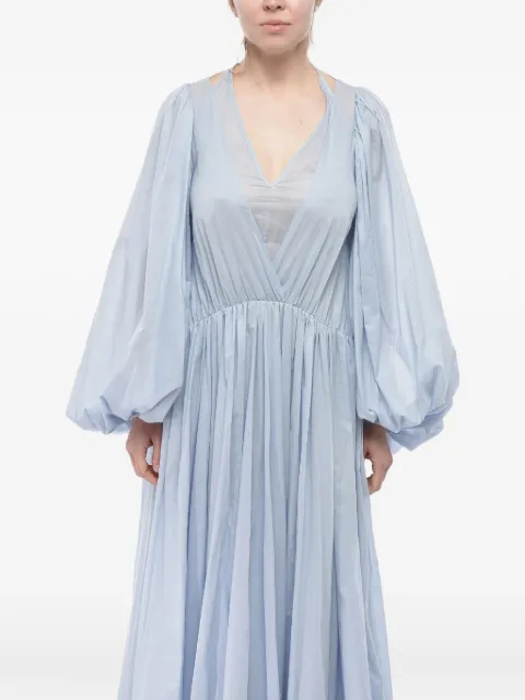 Di Stavnitser Lucci balloon-sleeve maxi dress Blue D21S25