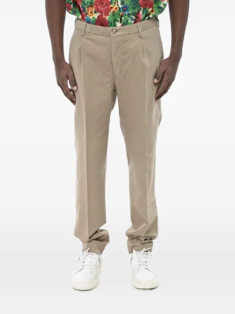 Incotex pleated tapered trousers Neutrals ZX541W4539A905