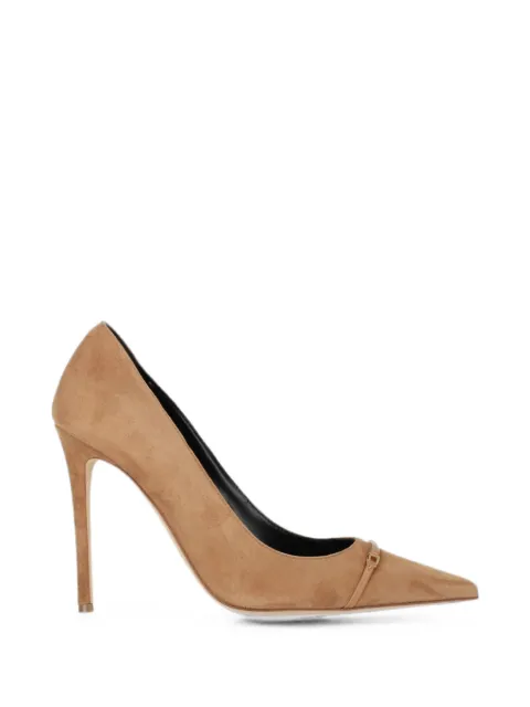 Elisabetta Franchi pointed-toe plaque-detail pumps Neutrals SA19L66E2